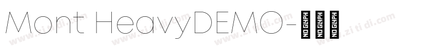 Mont HeavyDEMO字体转换
